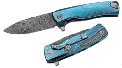 lionSTEEL ROK Damast Blue Zsebkés (ROK DD BL)