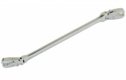 Laser Tools LAS-7380 kétoldali csuklós, extra hosszú, racsnis fékcsőkulcs, 8 x 9 mm (LAS-7380) - dwdszerszam