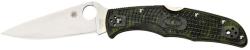 Spyderco ENDURA 4 FRN ZOME GREEN FLAT C10ZFPGR EDC Zsebkés (PR-C200400910)
