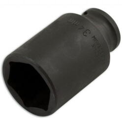 Laser Tools LAS-0417 1/2"-os 6 lapú gépi dugókulcs fej, hosszított kivitel, Renault kerékagy anya kulcs, 34 mm (LAS-0417) - dwdszerszam