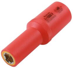 Laser Tools LAS-7562 3/8"-os 6 lapú VDE 1000 V szigetelt mágneses dugókulcs fej, hosszított kivitel, 8 mm (LAS-7562)