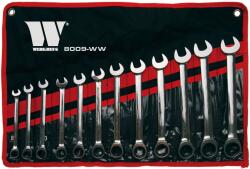 Welzh Werkzeug 8009-WW racsnis csillag-villáskulcs készlet, metrikus, 12 részes (8009-WW) - dwdszerszam