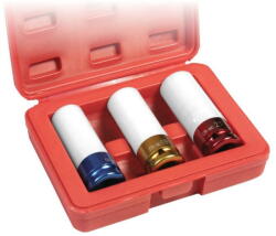 Ellient Tools AT6016 1/2"-os 6-lapú gépi dugókulcs fej készlet alufelnihez, hosszított, 3 részes (AT6016) - dwdszerszam