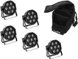  EUROLITE Set 5x LED SLS-7 HCL Spot + Soft Bag (20000427)