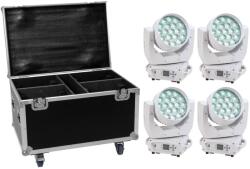 EUROLITE Set 4x LED TMH-X4 white + Case with wheels (20001016)