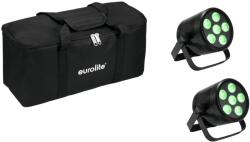  EUROLITE Set 2x AKKU PAR 6 QCL + Soft Bag (20000963)