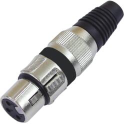 Omnitronic XLR socket 3-pin bk 10x (30200111)
