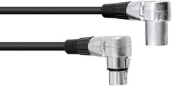 Omnitronic XLR Cable 3-pin 1.5m 90° bk (30220630)