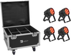 EUROLITE Set 4x AKKU IP PAR 7 QCL CRMX MK2 + Case with charging function (20001007)