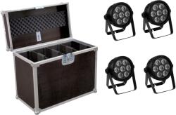  EUROLITE Set 4x LED 7C-7 Silent Slim Spot + Case (20000583)