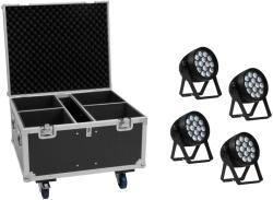  EUROLITE Set 4x AKKU IP PAR 14 HCL QuickDMX + Flightcase (20001052)