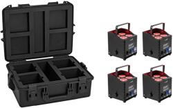  EUROLITE Set 4x AKKU UP-4 QCL Spot QuickDMX MK2 + Plastic case (20001038)