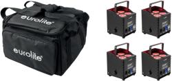 EUROLITE Set 4x AKKU UP-4 QCL Spot QuickDMX MK2 + Soft Bag (20001041)
