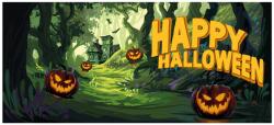 Europalms Halloween Banner, Haunted Forest, 400x180cm (80164204)