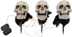 Europalms Halloween Skeleton Head with Stake, Set of 3, 29cm (83316122)