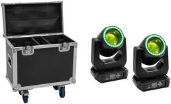  EUROLITE Set 2x LED TMH-B120 Hypno Moving-Head Beam + Flightcase with wheels (20001045)
