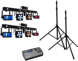  EUROLITE Set 2x LED KLS Laser Bar PRO + Easy Show + 2x M-4 Speaker System Stand (20000868)