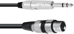 Omnitronic Adapter Cable XLR(F)/Jack stereo 2m bk (30225182)