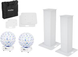  EUROLITE Set 2x Stage Stand 100cm + 2x LED B-40 Beam Effect white (20000652)