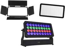  EUROLITE Set Multiflood Pro IP RGBW Wash MK2 + Diffusor Cover 40° + Barndoors (20000906)