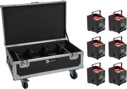  EUROLITE Set 6x AKKU UP-4 QCL Spot QuickDMX MK2 + Flightcase with wheels and charging function (20001039)