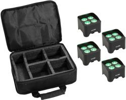  EUROLITE Set 4x AKKU Mini UP-4 QCL Spot MK2 + Soft bag (20001031)
