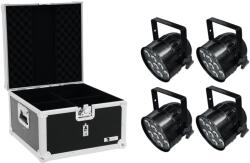 EUROLITE Set 4x LED PAR-56 QCL Short bk + EPS Case (20000323)