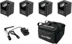 EUROLITE Set 4x AKKU UP-1 + SB-4 Soft Bag + QuickDMX Wireless Transmitter (20000267)