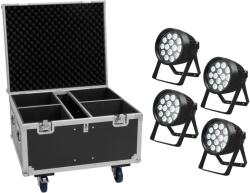 EUROLITE Set 4x LED IP PAR 14x10W HCL + Flightcase (20001051)