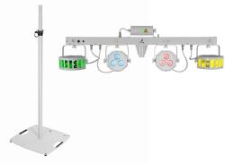 EUROLITE Set LED KLS Laser Bar FX Light Set white + BPS-3 Loudspeaker Stand white (20000966)