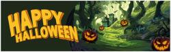 Europalms Halloween Banner, Haunted Forest, 300x90cm (80164205)