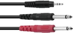 Omnitronic Adapter Cable 3.5 Jack/2xJack ECO 3m bk (30225235)