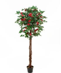  EUROPALMS Camelia red cemented, artificial plant, 180cm (82507226)