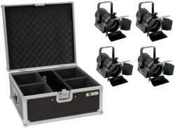 EUROLITE Set 4x LED THA-20PC TRC Theater Spot bk + Case (20000871)