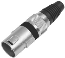 Omnitronic XLR plug 3-pin bk 10x (30200089)