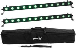 EUROLITE Set 2x LED BAR-12 QCL RGB+UV Bar + Soft Bag (20000663)