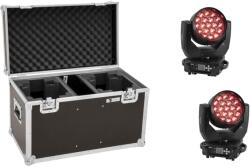  EUROLITE Set 2x LED TMH-X4 Moving Head Wash Zoom + EU Case (20000684)