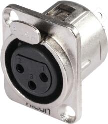 HICON XLR mounting plug 3-pin HI-X3DF (30200481)