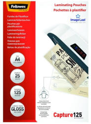 Fellowes Lamináló fólia FELLOWES A/4 125 mikron fényes 25/csom (5396301) - papir-bolt