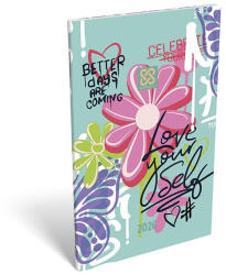 LIZZY CARD Zsebnaptár LIZZY CARD A/6 heti papírborítós Love wins 2026 (21707) - papir-bolt