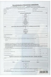 VECTRALINE Nyomtatvány adásvételi (tulajdonjog-átruházási) szerződés személygépkocsihoz VECTRALINE A/4 álló 4 példányos (AREND3/2012/UJ) - papir-bolt