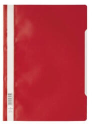 DURABLE Gyorsfűző PVC Durable A/4 áttetsző előlap piros (257303)