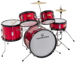  JDK100-MR - Junior dobszett, 5 részes, Metál vörös (J409J)