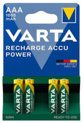 VARTA Elem tölthető akku AAA mikro 1000 mAH Power 4 db/csomag, Varta (5703301404) - cartridge