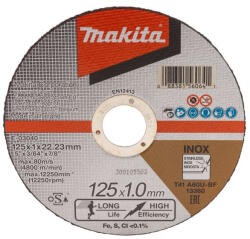 Makita vágókorong INOX 125x1mm A60U-BF (E-03040-1)