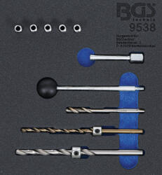 BGS technic Set pentru reparatii filete ale suruburilor de fixare la injectoare motoare Mercedes Benz CDI, 10 piese, BGS 9538 (B-9538) Filiera