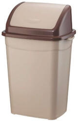 PLANET Szemetes kuka billenő fedéllel műanyag 4 literes barna UP114 (UP114)