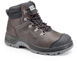 Bakancs Flint high S3 SRC acél orrmerevítő és talplemez PU barna 36 (9FLH370036)