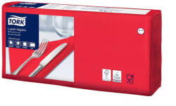 Tork Szalvéta 2 rétegű 1/4 hajtás lapméret: 32, 8 x 32, 5 cm 200 lap/csomag Lunch Tork_477840 piros (477210)