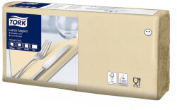 Tork Szalvéta 2 rétegű 1/4 hajtás lapméret: 32, 8 x 32, 5 cm 200 lap/csomag Lunch Tork_477206 csontszínű (477206)